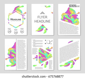 Abstract vector layout background set. For art template design, list, front page, mockup brochure theme style, banner, idea, cover, booklet, print, flyer, book, blank, card, ad, sign, sheet,, a4.