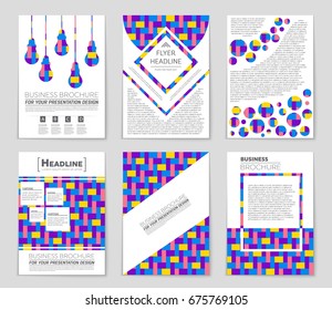 Abstract vector layout background set. For art template design, list, front page, mockup brochure theme style, banner, idea, cover, booklet, print, flyer, book, blank, card, ad, sign, sheet,, a4