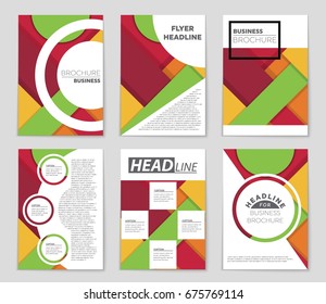 Abstract vector layout background set. For art template design, list, front page, mockup brochure theme style, banner, idea, cover, booklet, print, flyer, book, blank, card, ad, sign, sheet,, a4.