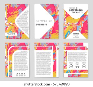 Abstract vector layout background set. For art template design, list, front page, mockup brochure theme style, banner, idea, cover, booklet, print, flyer, book, blank, card, ad, sign, sheet,, a4.