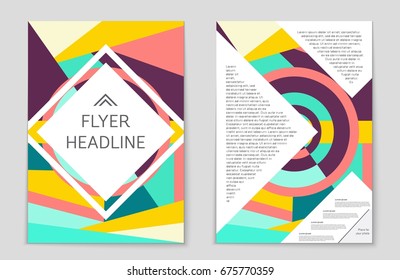 Abstract vector layout background set. For art template design, list, front page, mockup brochure theme style, banner, idea, cover, booklet, print, flyer, book, blank, card, ad, sign, sheet,, a4.