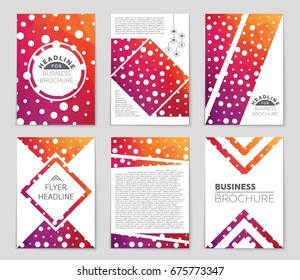 Abstract vector layout background set. For art template design, list, front page, mockup brochure theme style, banner, idea, cover, booklet, print, flyer, book, blank, card, ad, sign, sheet,, a4.