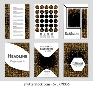 Abstract vector layout background set. For art template design, list, front page, mockup brochure theme style, banner, idea, cover, booklet, print, flyer, book, blank, card, ad, sign, sheet,, a4.