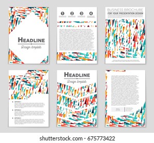Abstract vector layout background set. For art template design, list, front page, mockup brochure theme style, banner, idea, cover, booklet, print, flyer, book, blank, card, ad, sign, sheet,, a4.