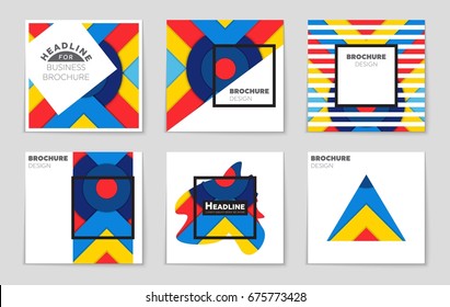Abstract vector layout background set. For art template design, list, front page, mockup brochure theme style, banner, idea, cover, booklet, print, flyer, book, blank, card, ad, sign, sheet,, a4.