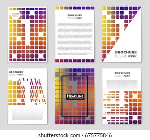 Abstract vector layout background set. For art template design, list, front page, mockup brochure theme style, banner, idea, cover, booklet, print, flyer, book, blank, card, ad, sign, sheet,, a4.