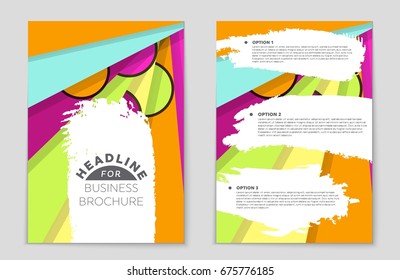 Abstract vector layout background set. For art template design, list, front page, mockup brochure theme style, banner, idea, cover, booklet, print, flyer, book, blank, card, ad, sign, sheet,, a4.