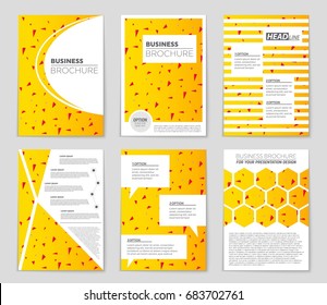 Abstract vector layout background set. For art template design, list, front page, mockup brochure theme style, banner, idea, cover, booklet, print, flyer, book, blank, card, ad, sign, sheet,, a4