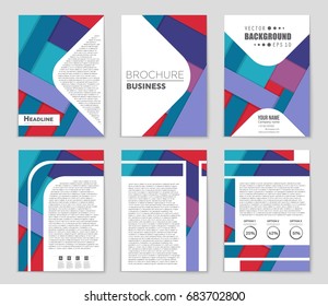 Abstract vector layout background set. For art template design, list, front page, mockup brochure theme style, banner, idea, cover, booklet, print, flyer, book, blank, card, ad, sign, sheet,, a4