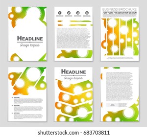 Abstract vector layout background set. For art template design, list, page, mockup brochure theme style, banner, idea, cover, booklet, print, flyer, book, blank, card, ad, sign, sheet,, a4