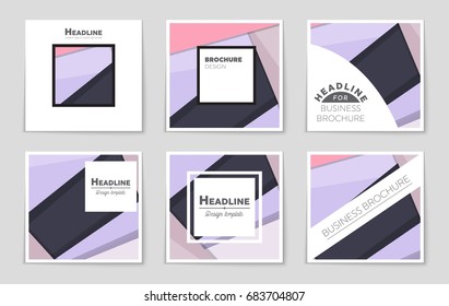 Abstract vector layout background set. For art template design, list, front page, mockup brochure theme style, banner, idea, cover, booklet, print, flyer, book, blank, card, ad, sign, sheet,, a4