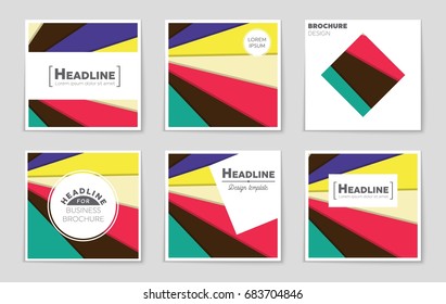 Abstract vector layout background set. For art template design, list, front page, mockup brochure theme style, banner, idea, cover, booklet, print, flyer, book, blank, card, ad, sign, sheet,, a4