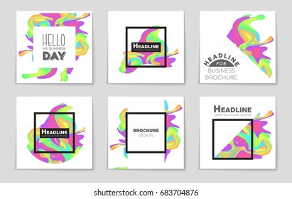 Abstract vector layout background set. For art template design, list, front page, mockup brochure theme style, banner, idea, cover, booklet, print, flyer, book, blank, card, ad, sign, sheet,, a4.