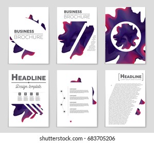 Abstract vector layout background set. For art template design, list, front page, mockup brochure theme style, banner, idea, cover, booklet, print, flyer, book, blank, card, ad, sign, sheet,, a4.