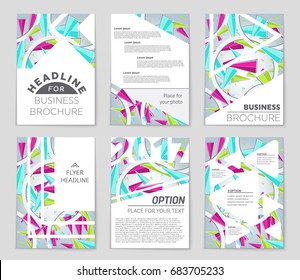 Abstract vector layout background set. For art template design, list, page, mockup brochure theme style, banner, idea, cover, booklet, print, flyer, book, blank, card, ad, sign, sheet,, a4