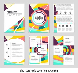Abstract vector layout background set. For art template design, list, front page, mockup brochure theme style, banner, idea, cover, booklet, print, flyer, book, blank, card, ad, sign, sheet,, a4