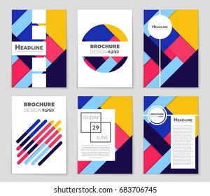 Abstract vector layout background set. For art template design, list, front page, mockup brochure theme style, banner, idea, cover, booklet, print, flyer, book, blank, card, ad, sign, sheet,, a4