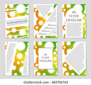 Abstract vector layout background set. For art template design, list, page, mockup brochure theme style, banner, idea, cover, booklet, print, flyer, book, blank, card, ad, sign, sheet,, a4