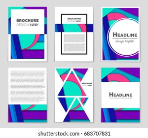 Abstract vector layout background set. For art template design, list, front page, mockup brochure theme style, banner, idea, cover, booklet, print, flyer, book, blank, card, ad, sign, sheet,, a4