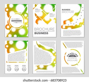 Abstract vector layout background set. For art template design, list, page, mockup brochure theme style, banner, idea, cover, booklet, print, flyer, book, blank, card, ad, sign, sheet,, a4
