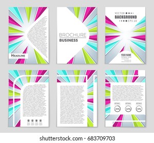 Abstract vector layout background set. For art template design, list, page, mockup brochure theme style, banner, idea, cover, booklet, print, flyer, book, blank, card, ad, sign, sheet,, a4