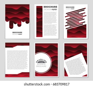 Abstract vector layout background set. For art template design, list, page, mockup brochure theme style, banner, idea, cover, booklet, print, flyer, book, blank, card, ad, sign, sheet,, a4.
