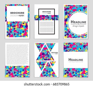Abstract vector layout background set. For art template design, list, page, mockup brochure theme style, banner, idea, cover, booklet, print, flyer, book, blank, card, ad, sign, sheet,, a4
