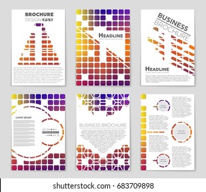 Abstract vector layout background set. For art template design, list, page, mockup brochure theme style, banner, idea, cover, booklet, print, flyer, book, blank, card, ad, sign, sheet,, a4