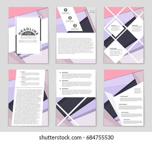 Abstract vector layout background set. For art template design, list, front page, mockup brochure theme style, banner, idea, cover, booklet, print, flyer, book, blank, card, ad, sign, sheet,, a4