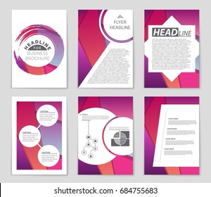 Abstract vector layout background set. For art template design, list, front page, mockup brochure theme style, banner, idea, cover, booklet, print, flyer, book, blank, card, ad, sign, sheet,, a4