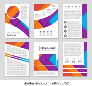 Abstract vector layout background set. For art template design, list, front page, mockup brochure theme style, banner, idea, cover, booklet, print, flyer, book, blank, card, ad, sign, sheet,, a4