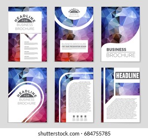 Abstract vector layout background set. For art template design, list, page, mockup brochure theme style, banner, idea, cover, booklet, print, flyer, book, blank, card, ad, sign, sheet,, a4.