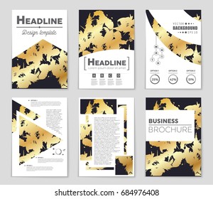 Abstract vector layout background set. For art template design, list, front page, mockup brochure theme style, banner, idea, cover, booklet, print, flyer, book, blank, card, ad, sign, sheet,, a4