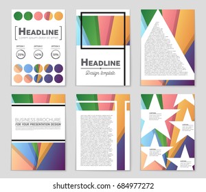 Abstract vector layout background set. For art template design, list, front page, mockup brochure theme style, banner, idea, cover, booklet, print, flyer, book, blank, card, ad, sign, sheet,, a4