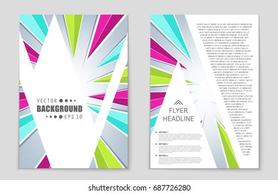 Abstract vector layout background set. For art template design, list, front page, mockup brochure theme style, banner, idea, cover, booklet, print, flyer, book, blank, card, ad, sign, sheet,, a4.