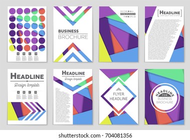 Abstract vector layout background set. For art template design, list, front page, mockup brochure theme style, banner, idea, cover, booklet, print, flyer, book, blank, card, ad, sign, sheet,, a4.