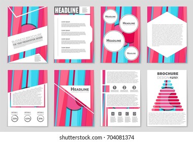 Abstract vector layout background set. For art template design, list, front page, mockup brochure theme style, banner, idea, cover, booklet, print, flyer, book, blank, card, ad, sign, sheet,, a4.