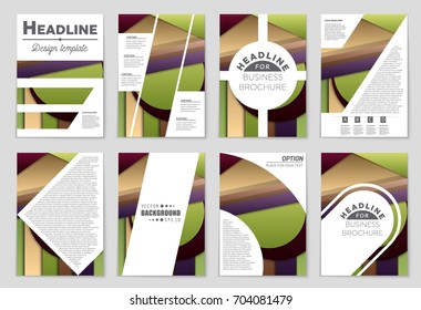 Abstract vector layout background set. For art template design, list, front page, mockup brochure theme style, banner, idea, cover, booklet, print, flyer, book, blank, card, ad, sign, sheet,, a4.