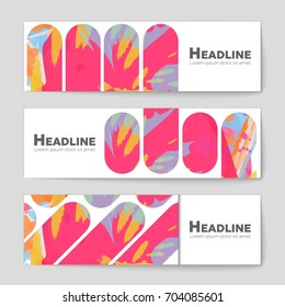 Abstract vector layout background set. For art template design, list, front page, mockup brochure theme style, banner, idea, cover, booklet, print, flyer, book, blank, card, ad, sign, sheet, a4