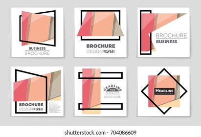 Abstract vector layout background set. For art template design, list, front page, mockup brochure theme style, banner, idea, cover, booklet, print, flyer, book, blank, card, ad, sign, sheet,, a4.