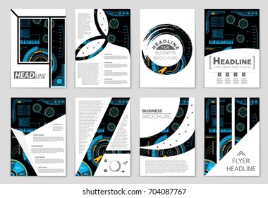 Abstract vector layout background set. For art template design, list, front page, mockup brochure theme style, banner, idea, cover, booklet, print, flyer, book, blank, card, ad, sign, sheet, a4.