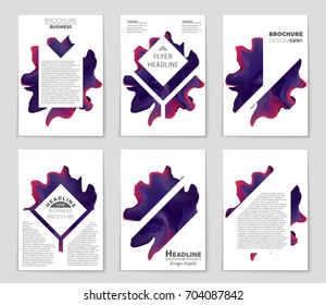 Abstract vector layout background set. For art template design, list, front page, mockup brochure theme style, banner, idea, cover, booklet, print, flyer, book, blank, card, ad, sign, sheet, a4