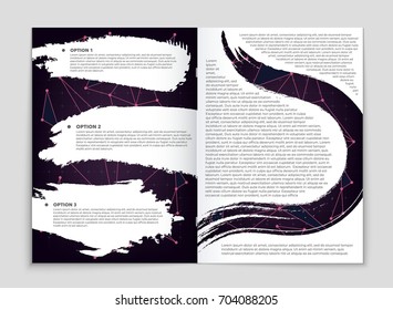 Abstract vector layout background set. For art template design, list, front page, mockup brochure theme style, banner, idea, cover, booklet, print, flyer, book, blank, card, ad, sign, sheet, a4.