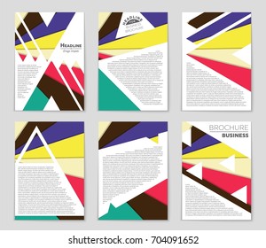 Abstract vector layout background set. For art template design, list, front page, mockup brochure theme style, banner, idea, cover, booklet, print, flyer, book, blank, card, ad, sign, sheet,, a4.