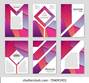 Abstract vector layout background set. For art template design, list, front page, mockup brochure theme style, banner, idea, cover, booklet, print, flyer, book, blank, card, ad, sign, sheet,, a4.