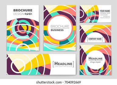 Abstract vector layout background set. For art template design, list, front page, mockup brochure theme style, banner, idea, cover, booklet, print, flyer, book, blank, card, ad, sign, sheet, a4