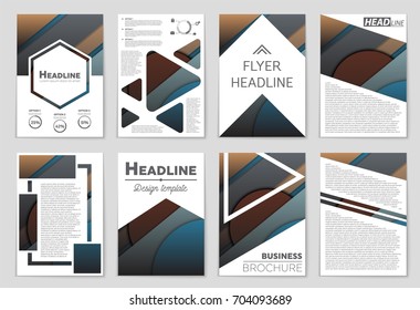 Abstract vector layout background set. For art template design, list, front page, mockup brochure theme style, banner, idea, cover, booklet, print, flyer, book, blank, card, ad, sign, sheet,, a4.