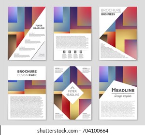 Abstract vector layout background set. For art template design, list, front page, mockup brochure theme style, banner, idea, cover, booklet, print, flyer, book, blank, card, ad, sign, sheet, a4
