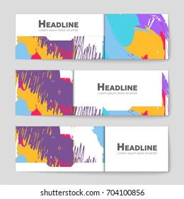 Abstract vector layout background set. For art template design, list, front page, mockup brochure theme style, banner, idea, cover, booklet, print, flyer, book, blank, card, ad, sign, sheet, a4