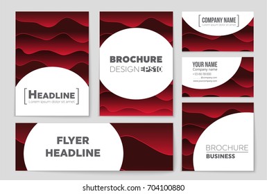Abstract vector layout background set. For art template design, list, front page, mockup brochure theme style, banner, idea, cover, booklet, print, flyer, book, blank, card, ad, sign, sheet, a4.